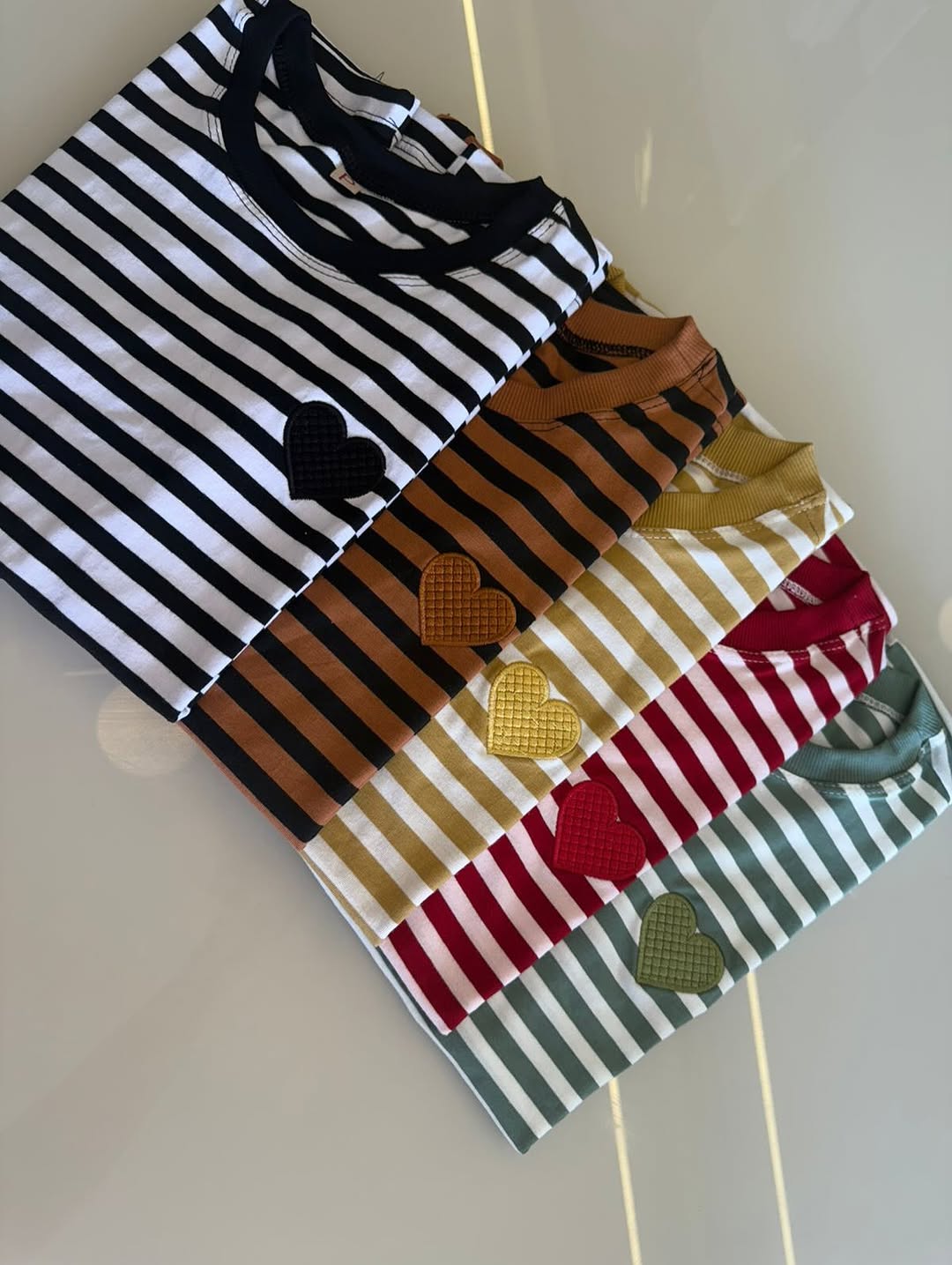 T-Shirt Coração - Listradinha II