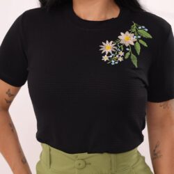 T-Shirt Flores Lateral I