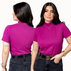 T-Shirt Basic - Gola Alta Sem Estampa III