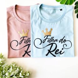 T-Shirt Filha do Rei - Coroa 3D