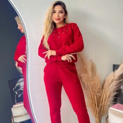 Conjunto Moletom Coraçãozinhos
