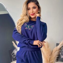 Moletom Moletom Primavera Azul